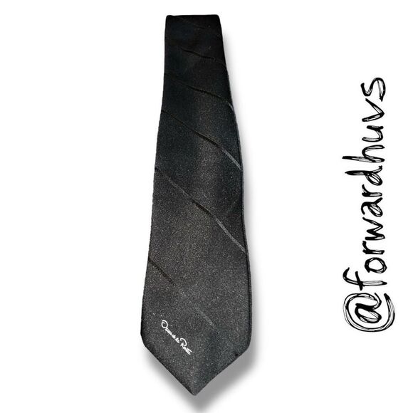 Oscar de la Renta Vintage Black Necktie – Elegant and Timeless - Picture 4 of 9